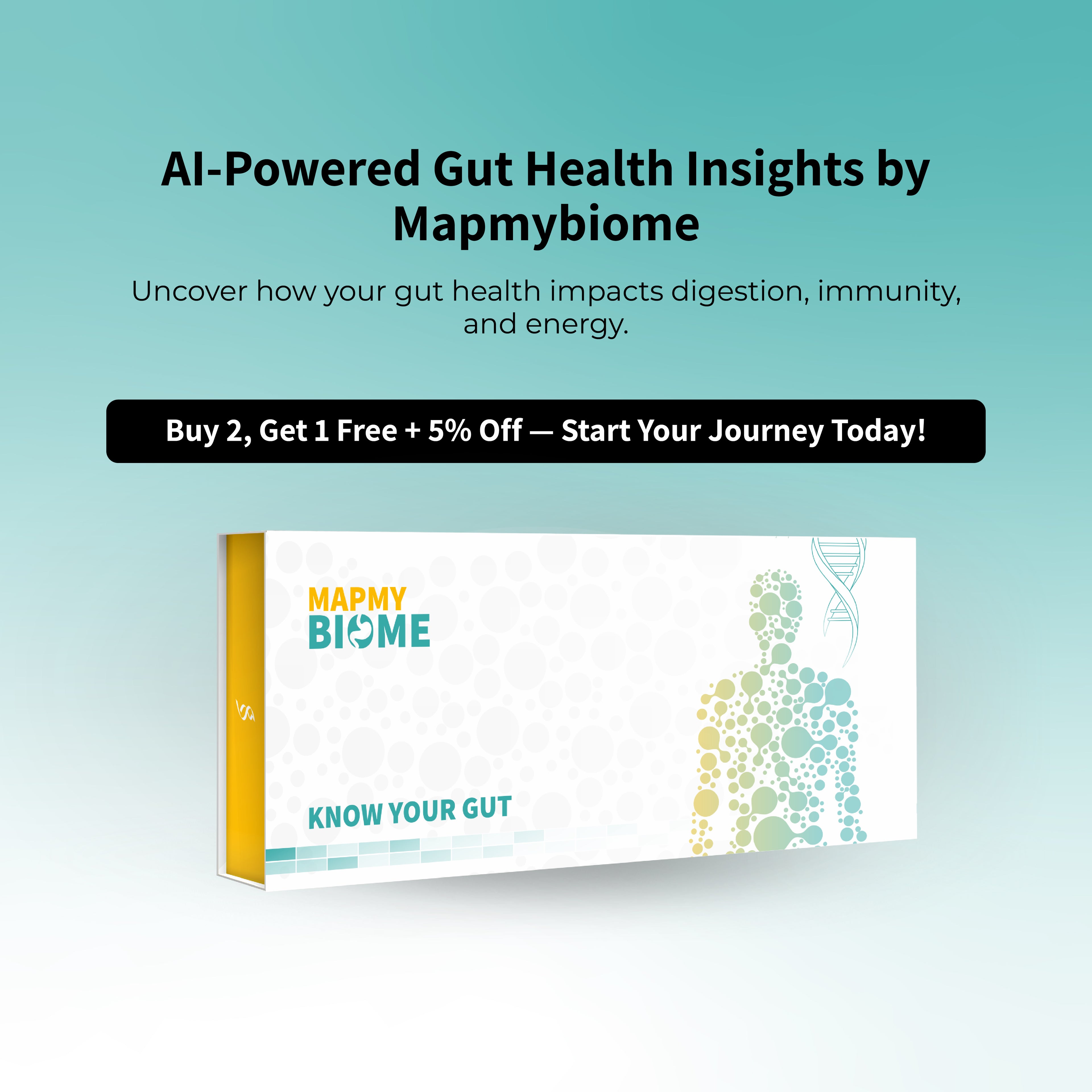 MapmyBiome - At-home 16s rRNA Gut Microbiome Test