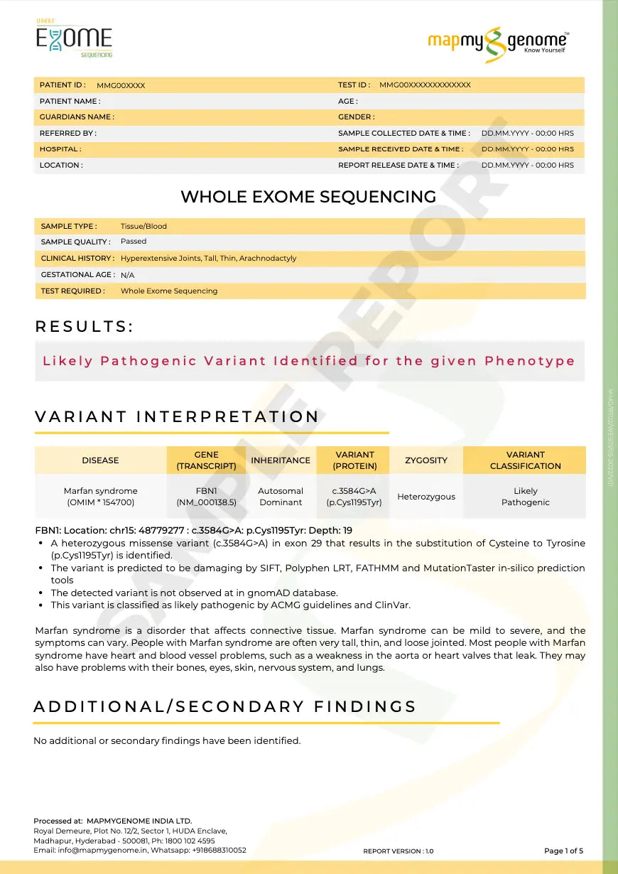 Whole Exome Sequencing MapmyGenome