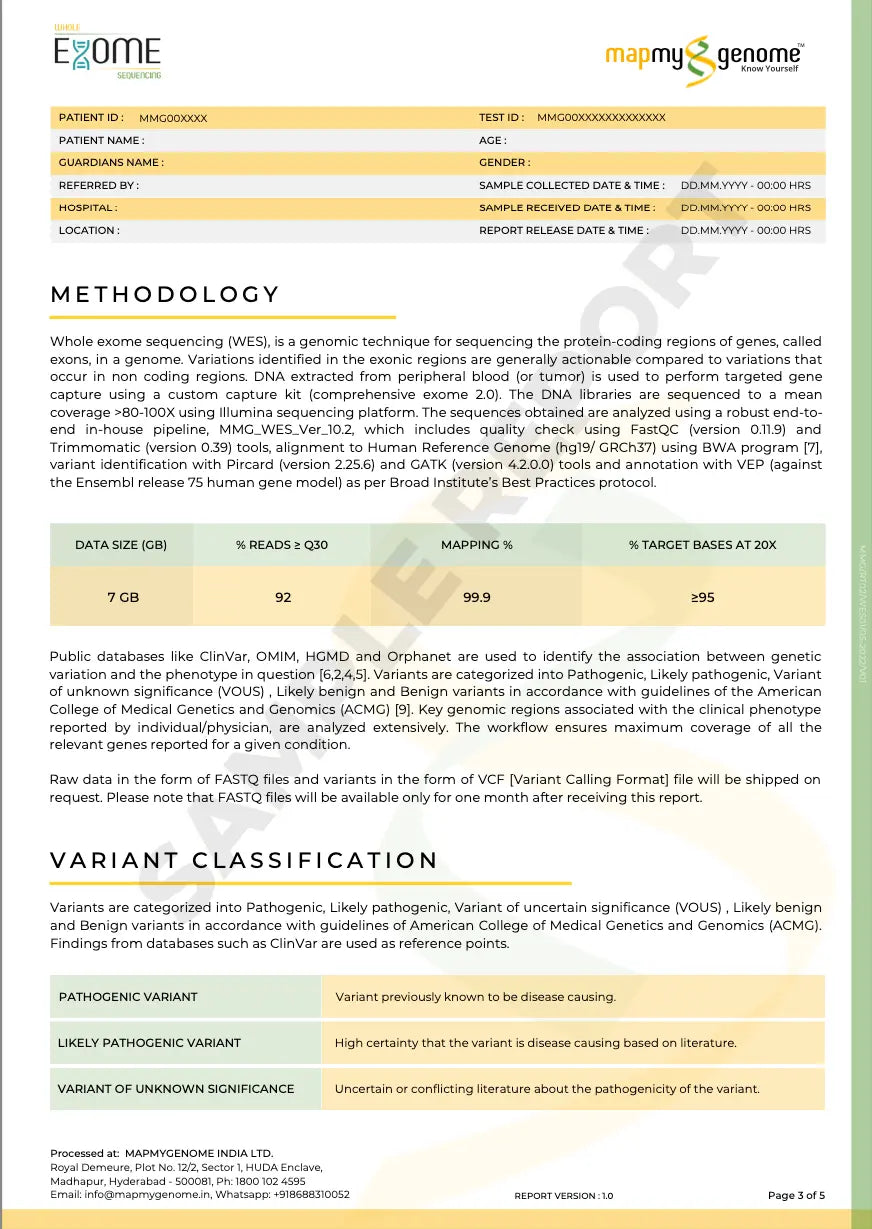 Whole Exome Sequencing MapmyGenome
