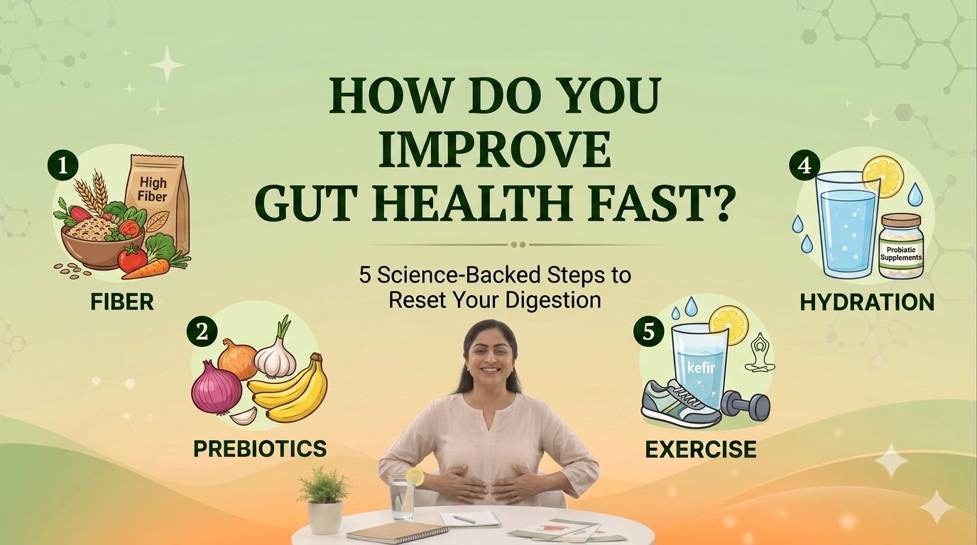 How Do You Improve Gut Health Fast? 5 Science-Backed Steps to Reset Your Digestion