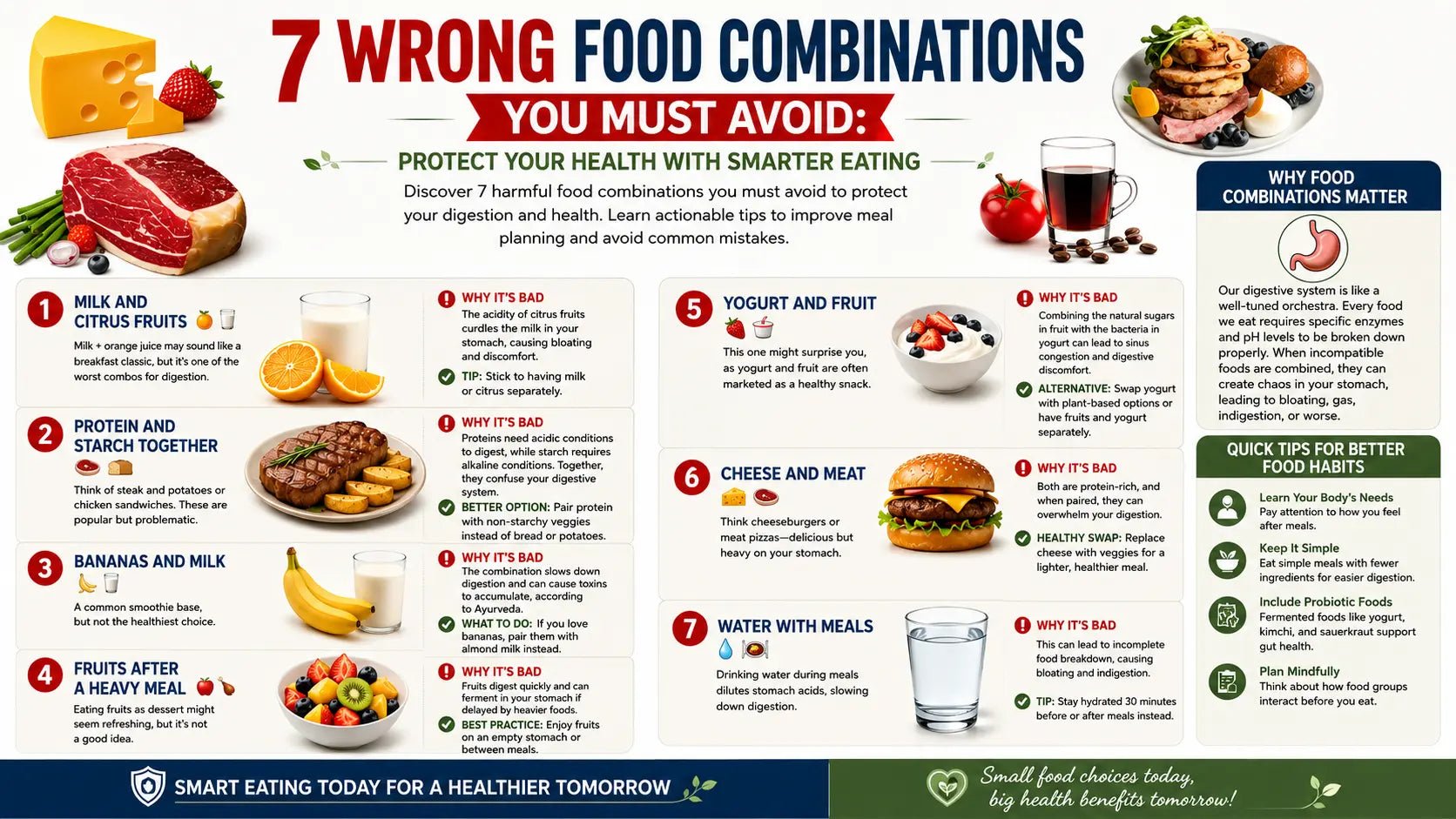 7 Wrong Food Combinations You Must Avoid: Protect Your Health with Smarter Eating - Mapmygenome