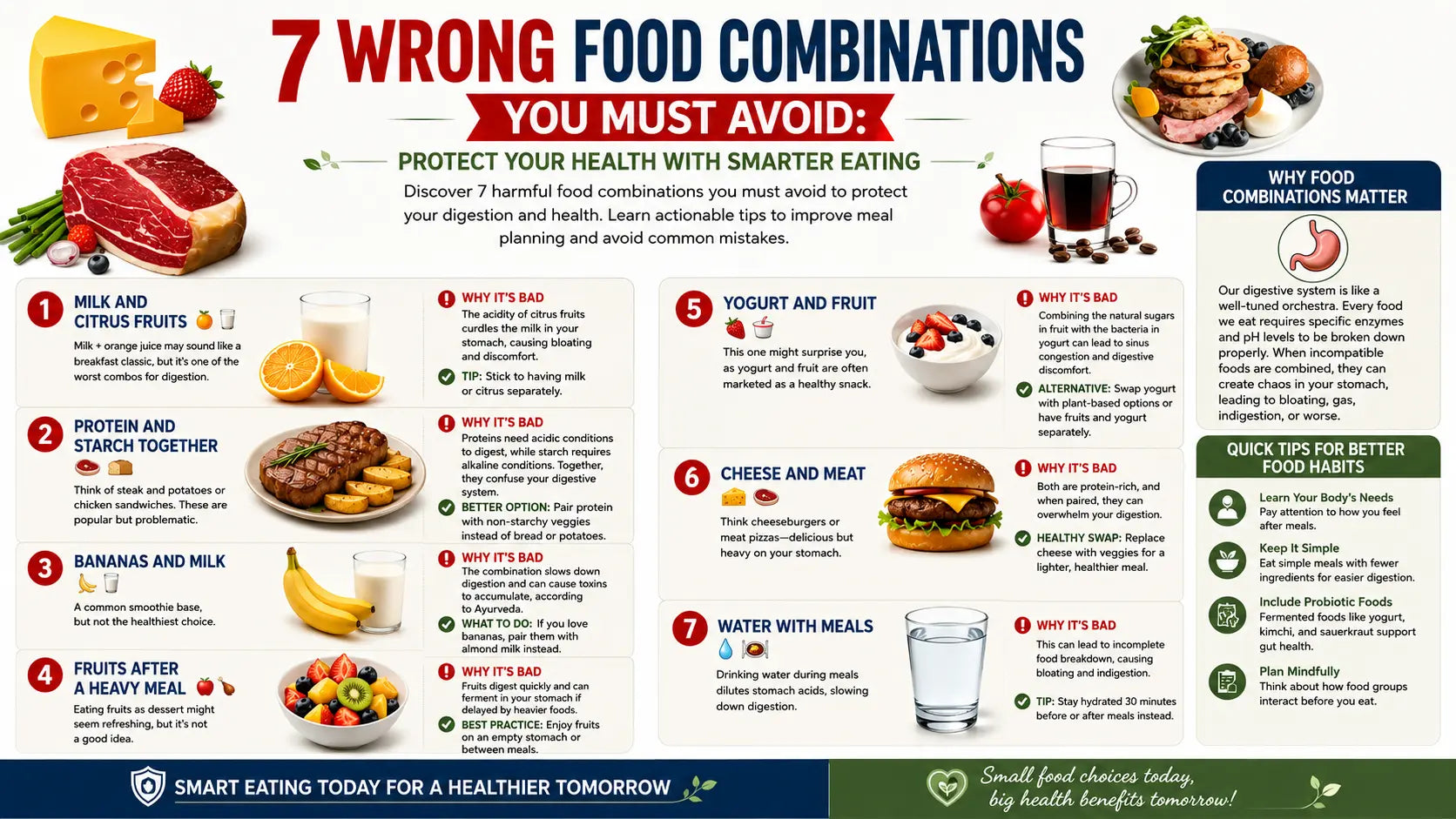 7 Wrong Food Combinations You Must Avoid: Protect Your Health with Smarter Eating Mapmygenome