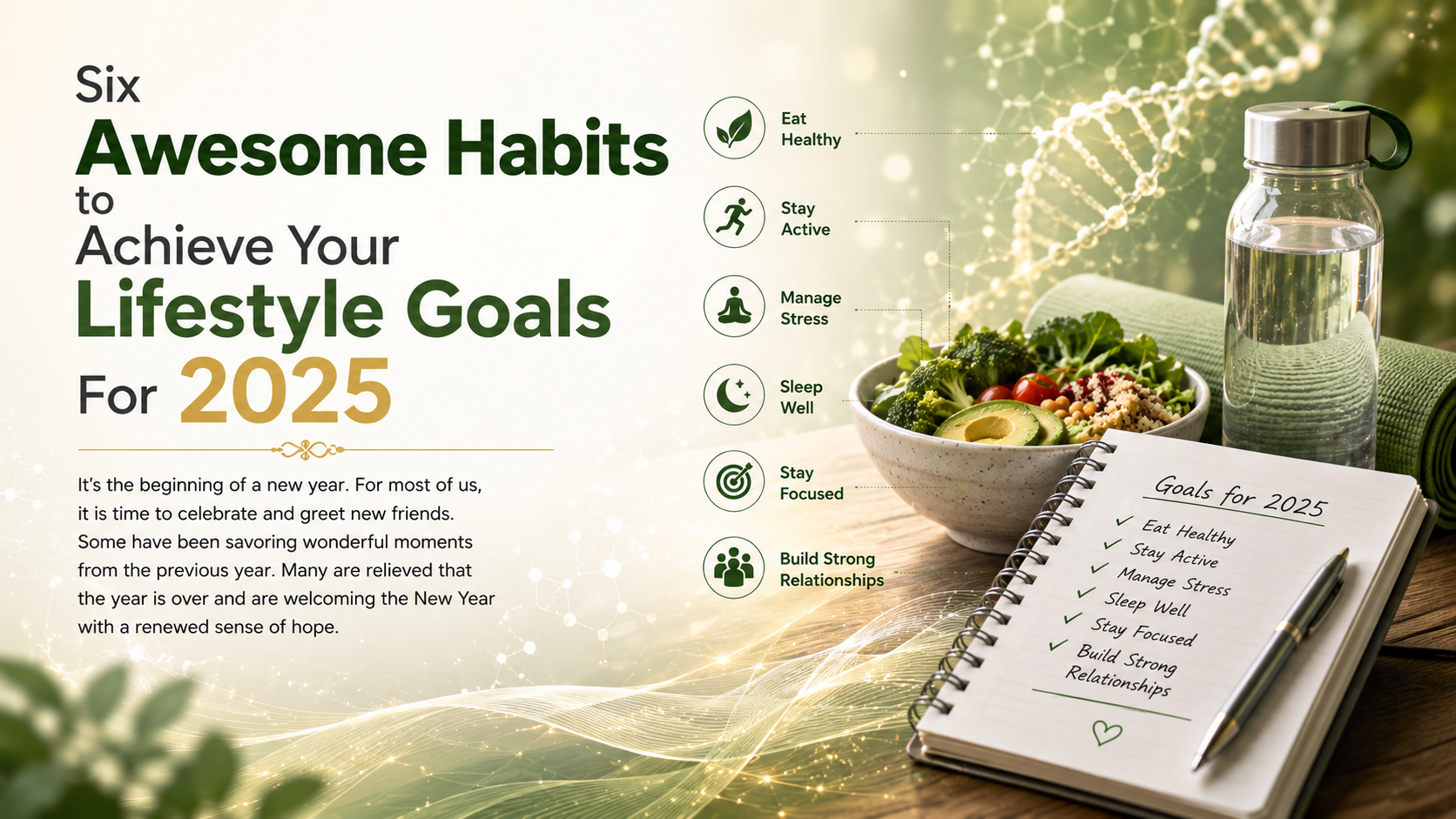Awesome habits for a healthy 2025