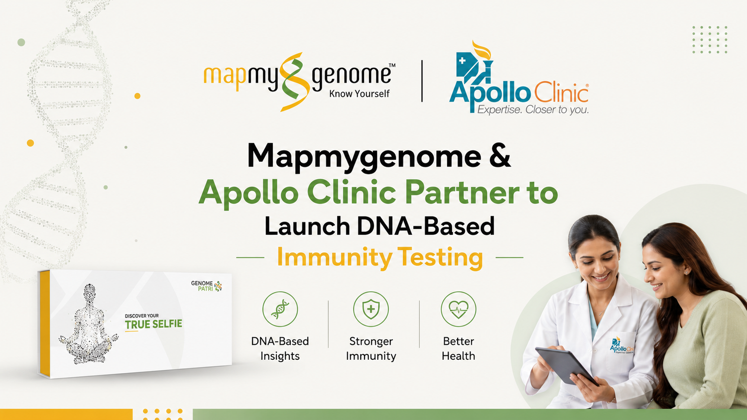 Mapmygenome & Apollo Clinic Partner to Launch DNA-Based Immunity Testing