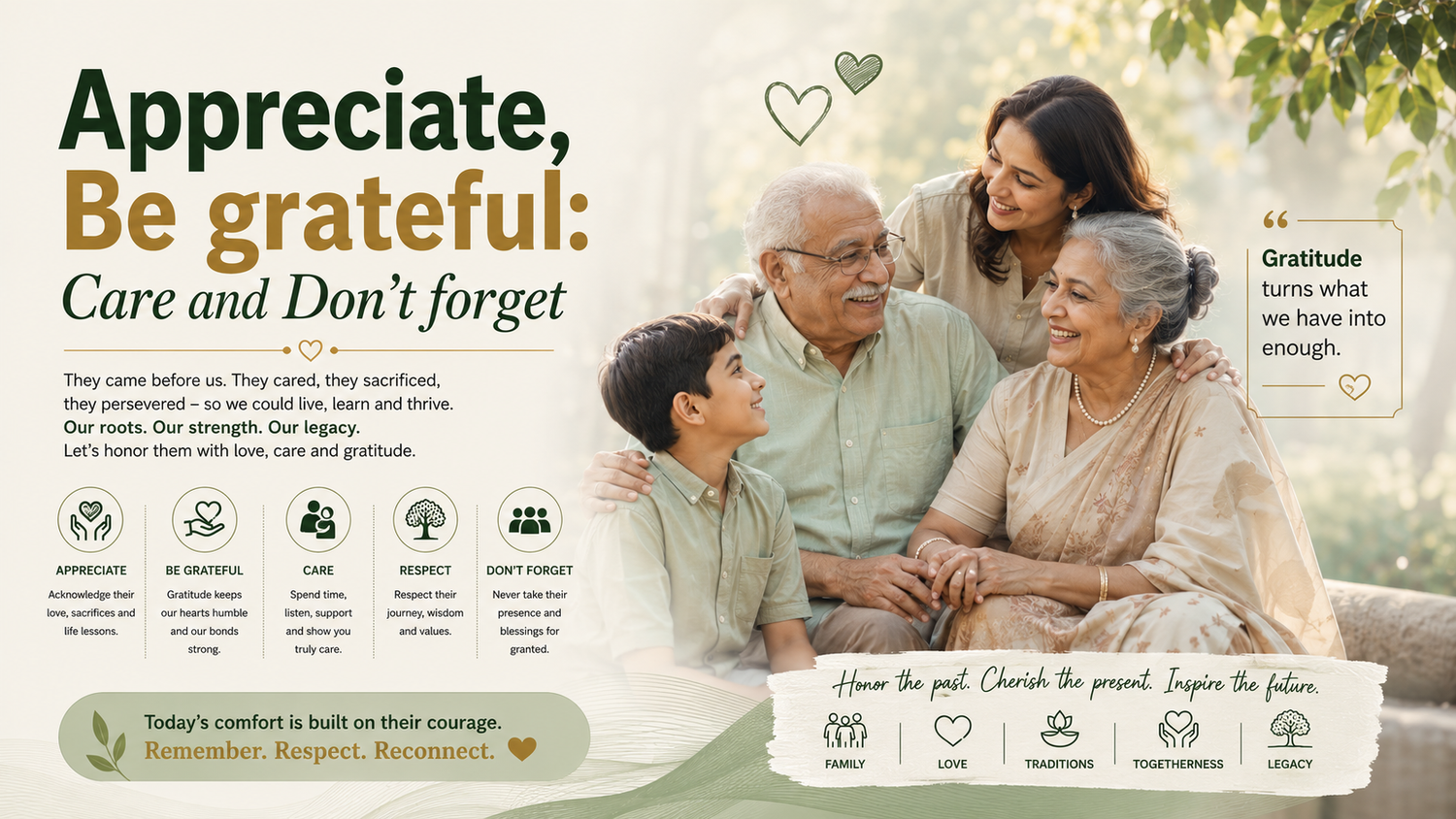 Honoring roots, embracing gratitude and love