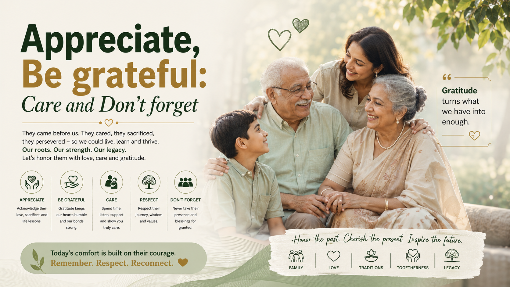 Honoring roots, embracing gratitude and love