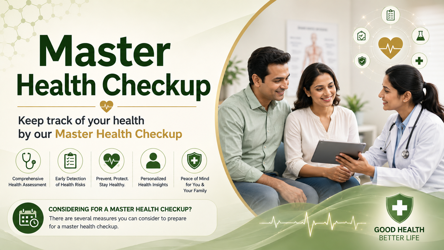 Master health checkup for a better life