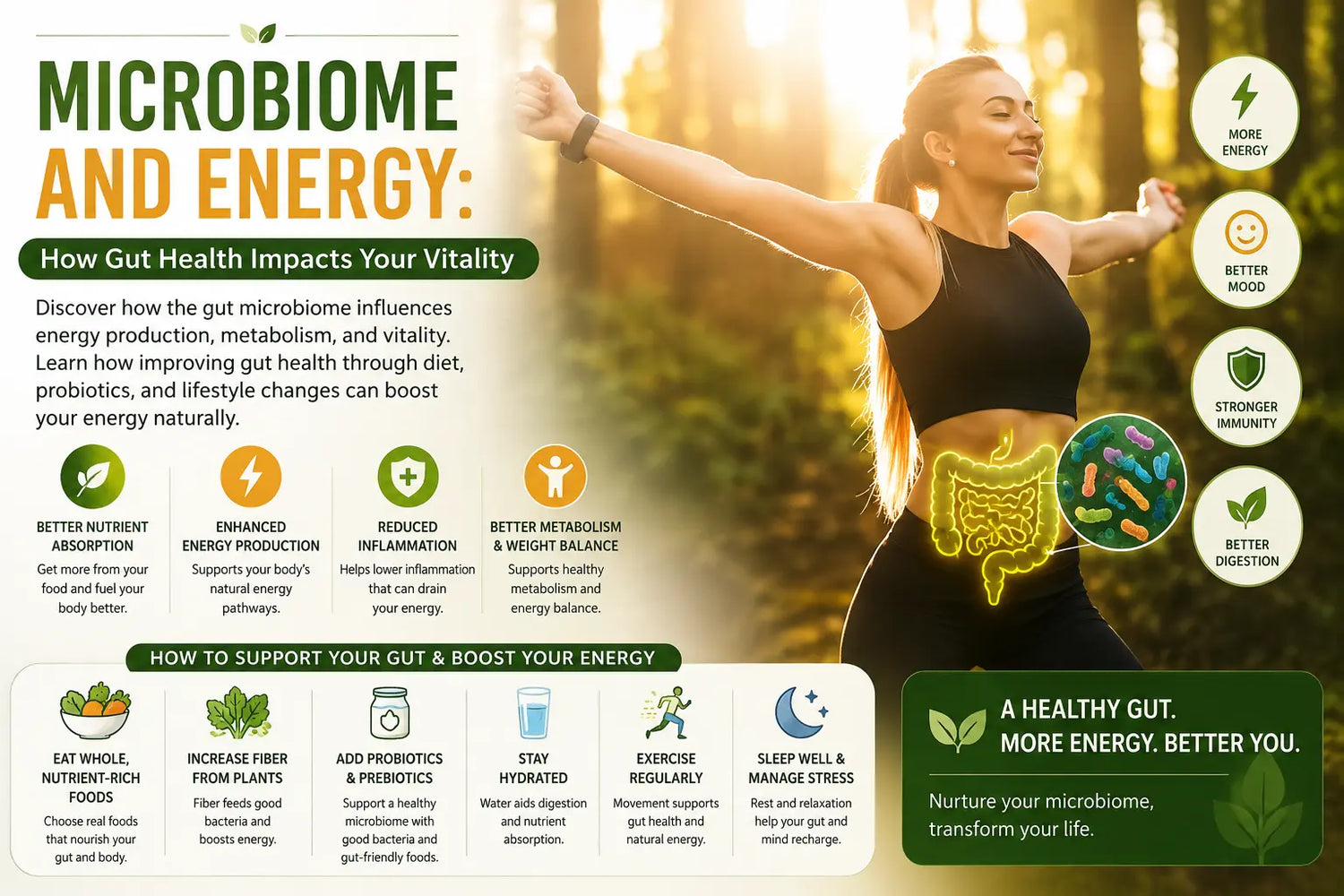 Microbiome and Energy: How Gut Health Impacts Your Vitality Mapmygenome