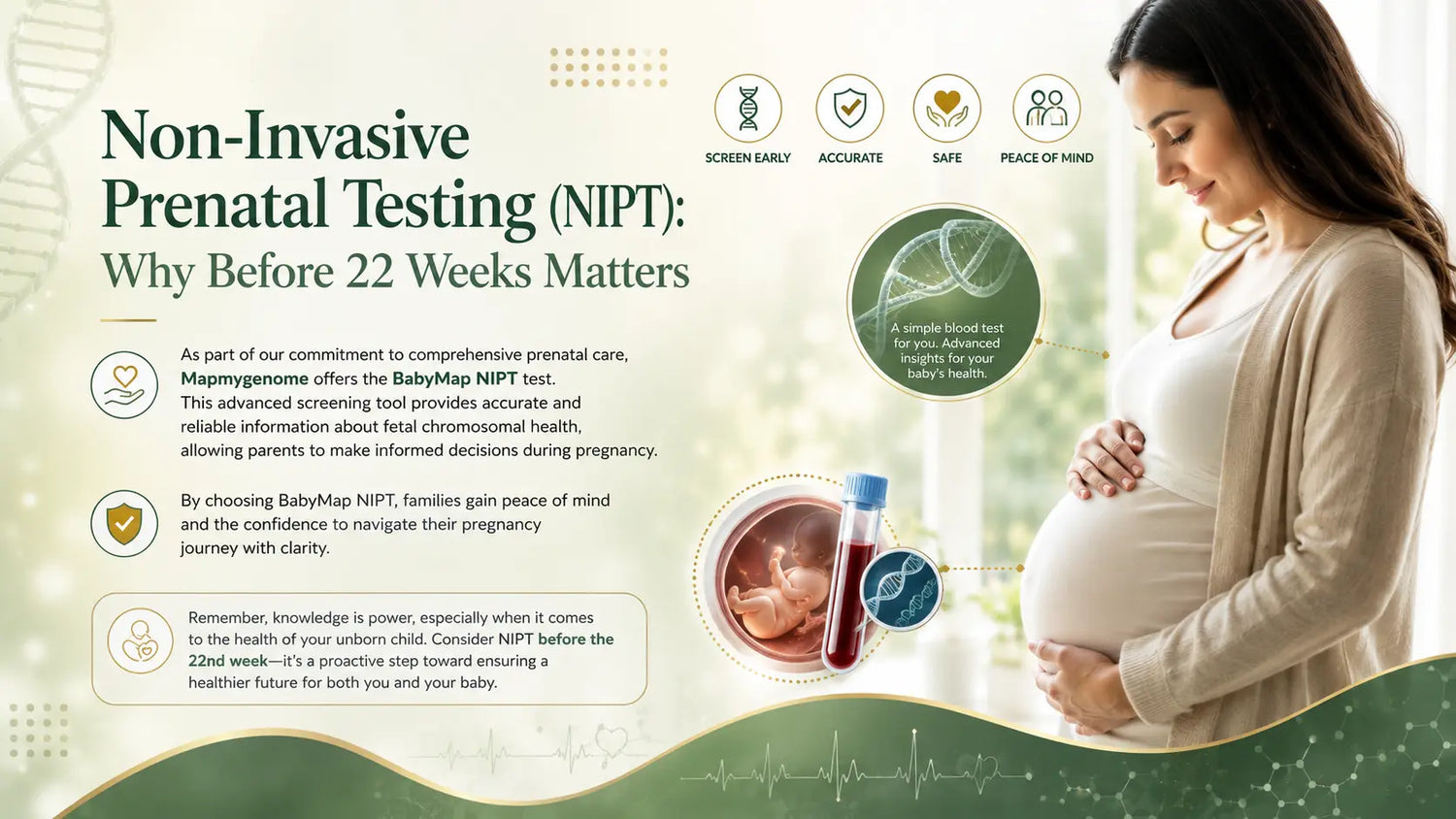 Non-Invasive Prenatal Testing (NIPT): Why Before 22 Weeks Matters Mapmygenome