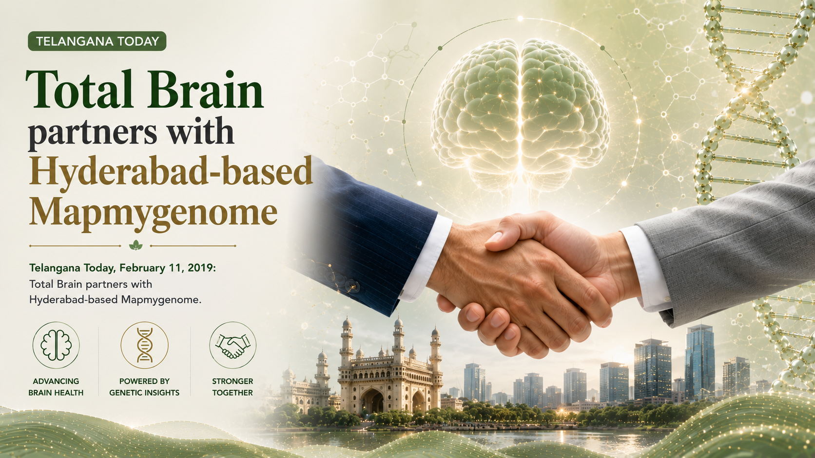 Total Brain partners with Mapmygenome