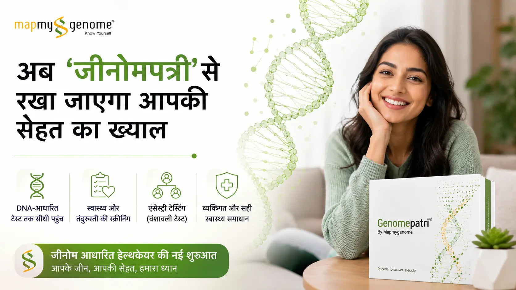 अब ‘जीनोमपत्री’ से रखा जाएगा आपकी सेहत का ख्याल - Mapmygenome