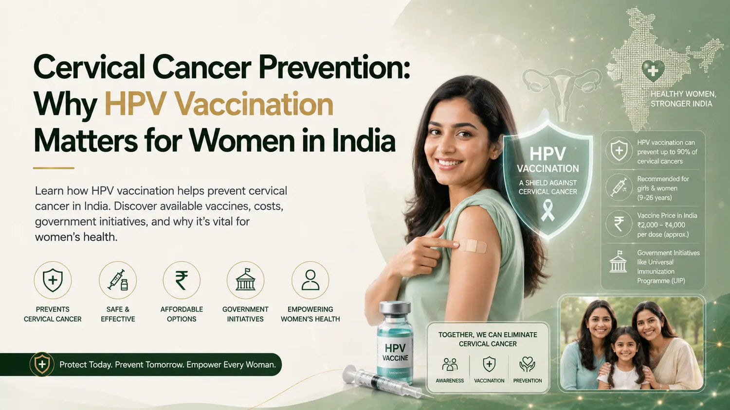 Cervical Cancer Prevention: Why HPV Vaccination Matters for Women in India - Mapmygenome