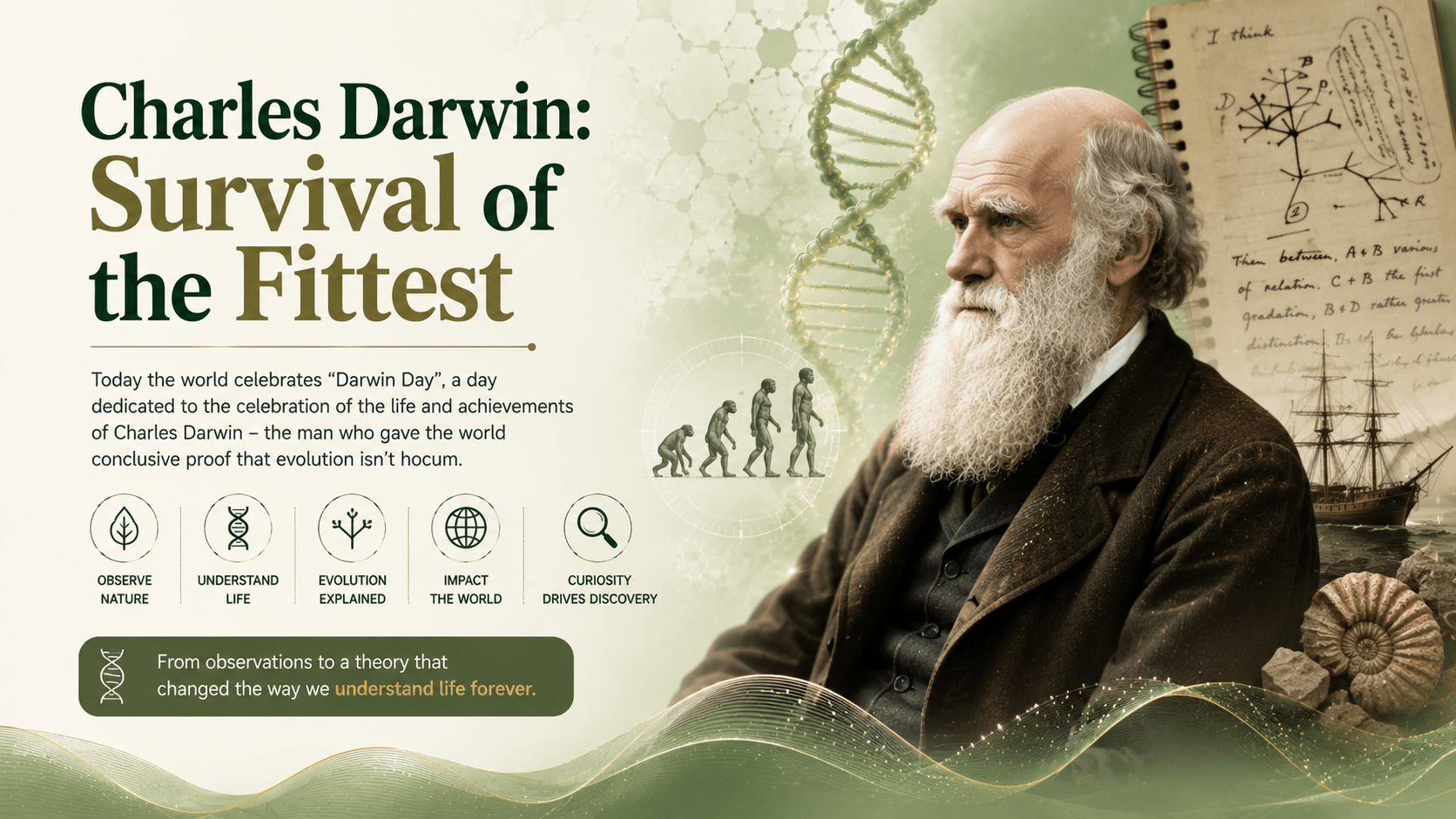 Charles Darwin: Survival of the Fittest - Mapmygenome