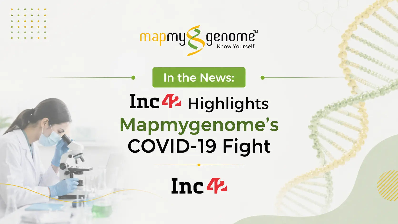 Cracking India’s Genetic Code: Mapmygenome Featured on Inc42 - Mapmygenome