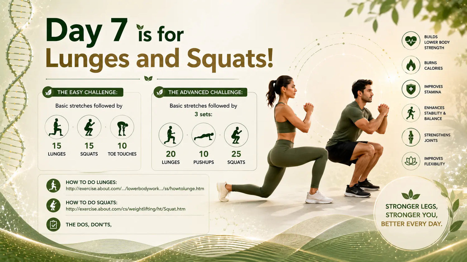 Day 7 is for Lunges and Squats! - Mapmygenome