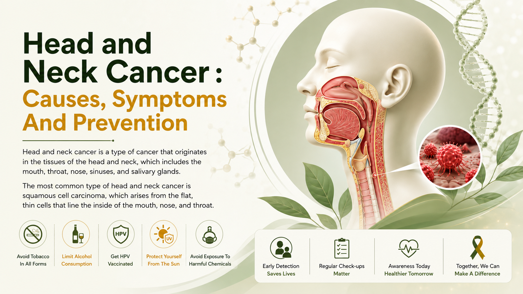 Head and Neck Cancer : Causes, Symptoms And Prevention
