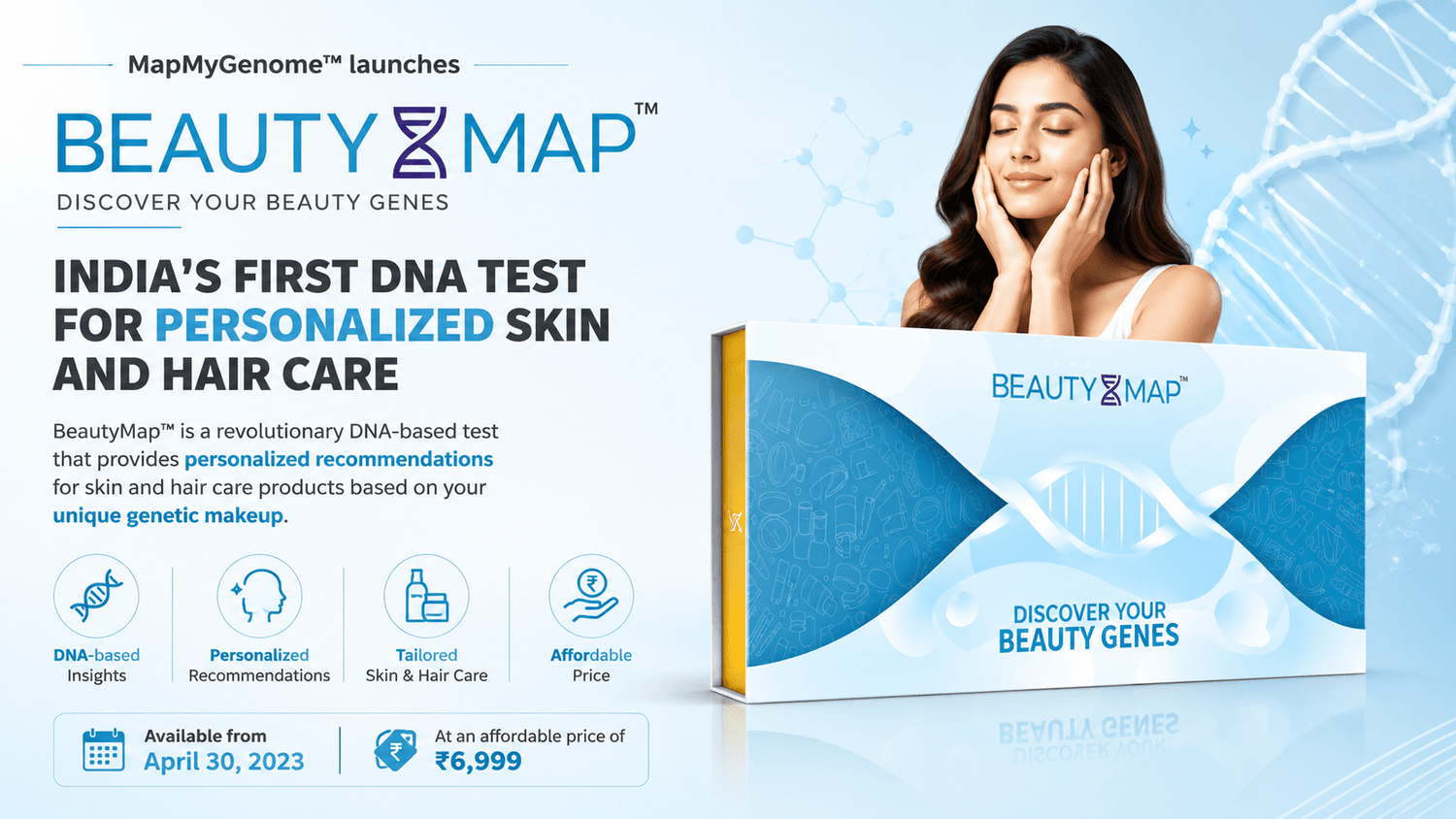 MapMyGenome™ launches India’s First DNA Test For Personalized Skin And Hair Care - Mapmygenome