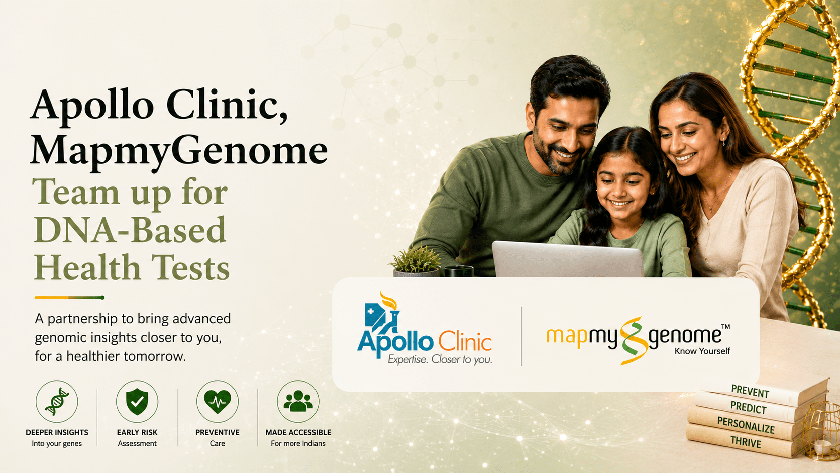Mapmygenome partners with Apollo Clinic to offer DNA-based health tests - Mapmygenome