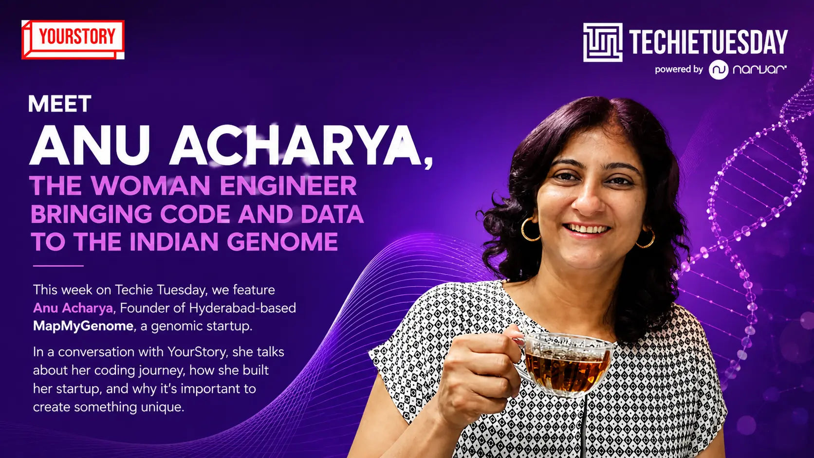 Meet Anu Acharya, the Woman Engineer Bringing Code and Data to the Indian Genome - Mapmygenome