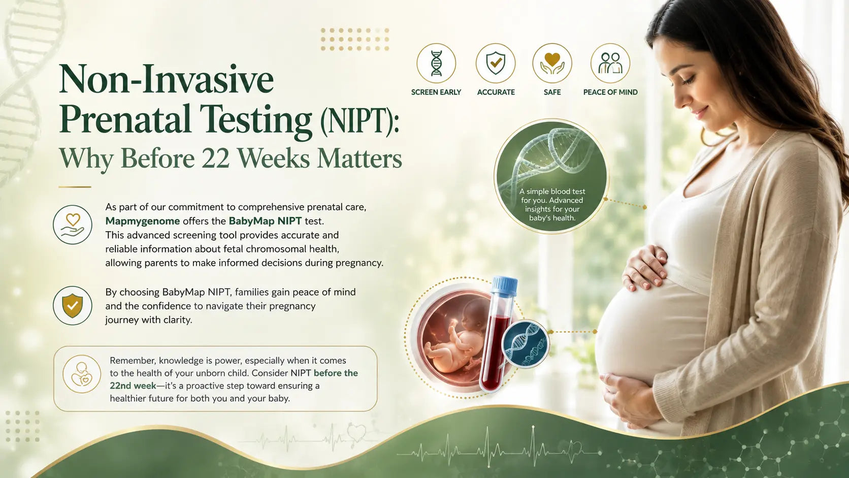 Non-Invasive Prenatal Testing (NIPT): Why Before 22 Weeks Matters - Mapmygenome