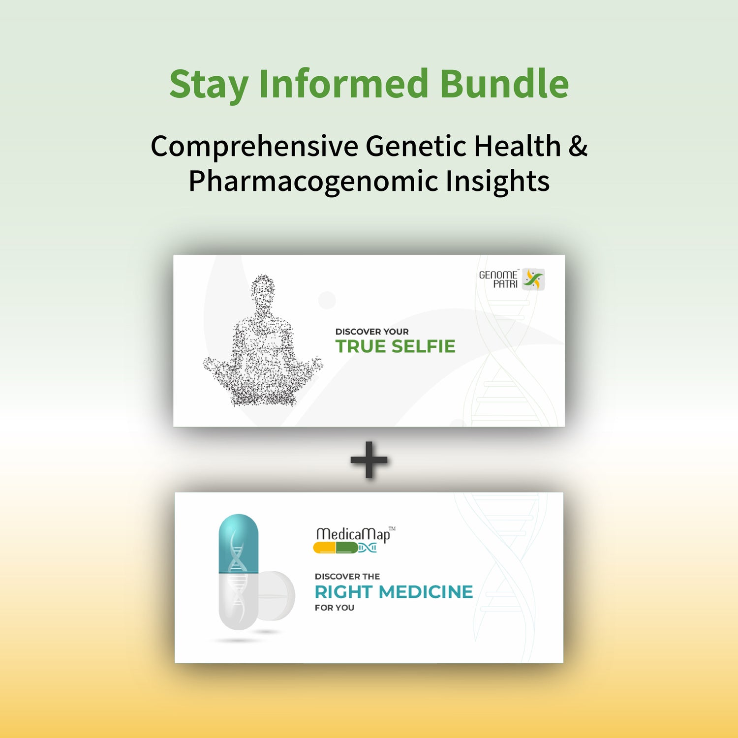 సమాచారంతో ఉండండి - జీనోమ్‌పత్రి మరియు మెడికామ్యాప్ బండిల్