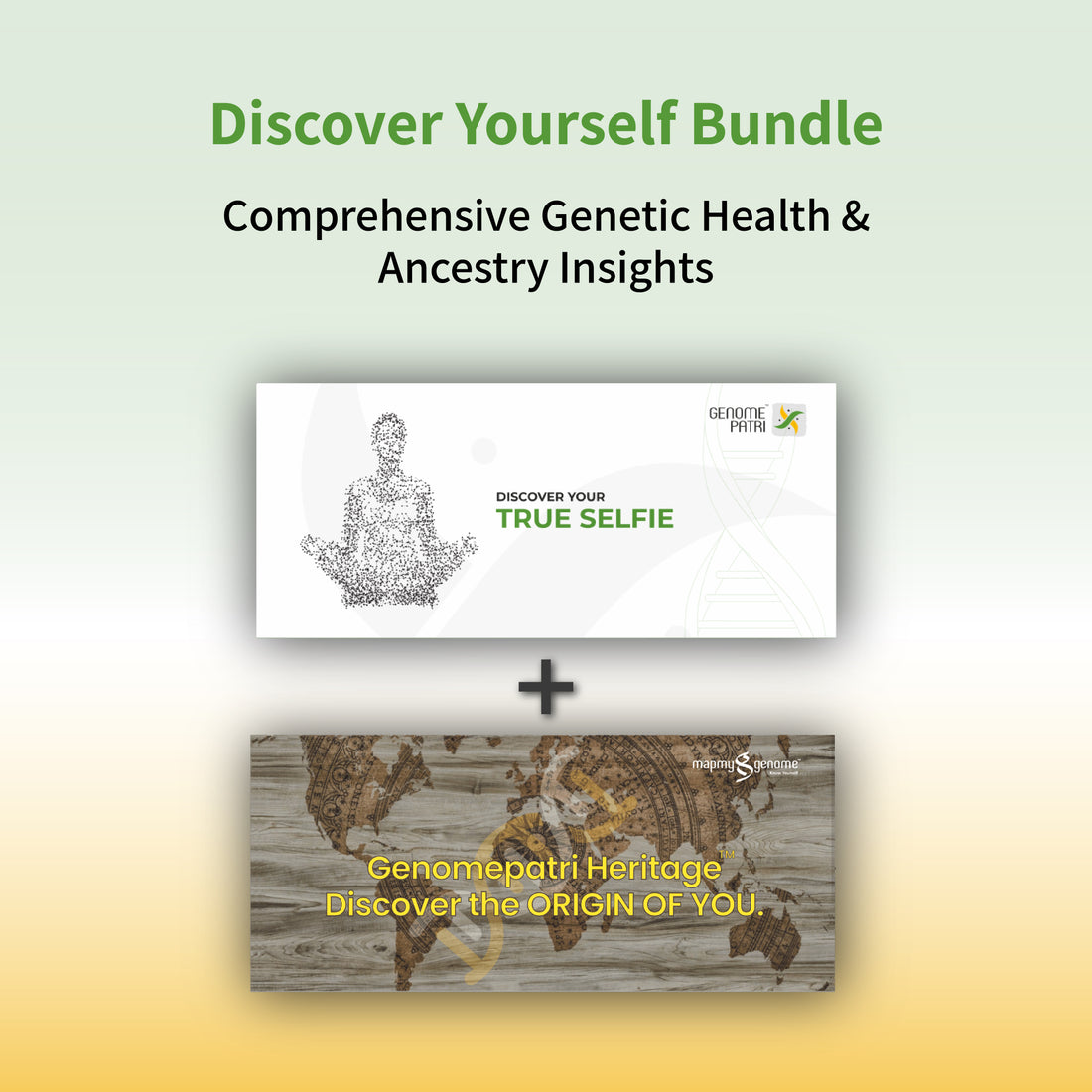మిమ్మల్ని మీరు కనుగొనండి - జెనోమ్‌పత్రి మరియు హెరిటేజ్ బండిల్